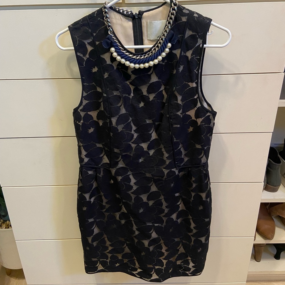 3.1 Phillip Lim Black Lace Overlay Dress
